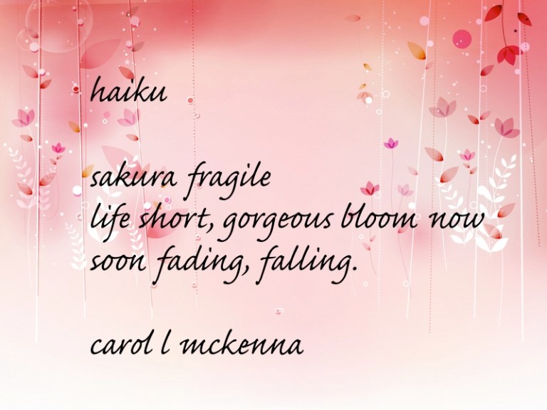 For Carpe Diem Haiku ~ prompt 'sakura'