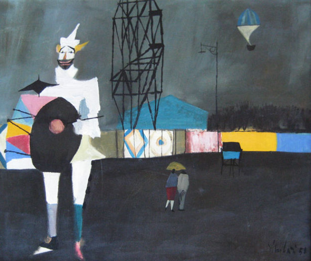 Nicola_Simbari_Untitled_Clown_1958_22x25