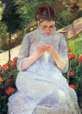 cassatt-mary--junge-frau-beim-naehen-im-garten-786385