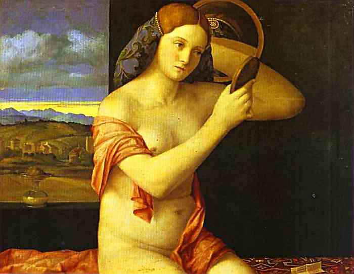 ritratto di giovane donna allo specchio 1515