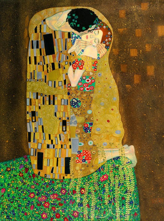 Gustav Klimt - The Kiss -