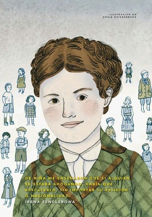 irena sendlerowa ilustracion de zosia dzierzawska