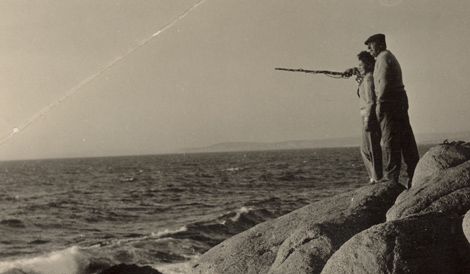 Matilde y Pablo en Isla Negra