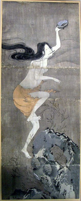 Pescadora de perlas - attributed to Hokusai