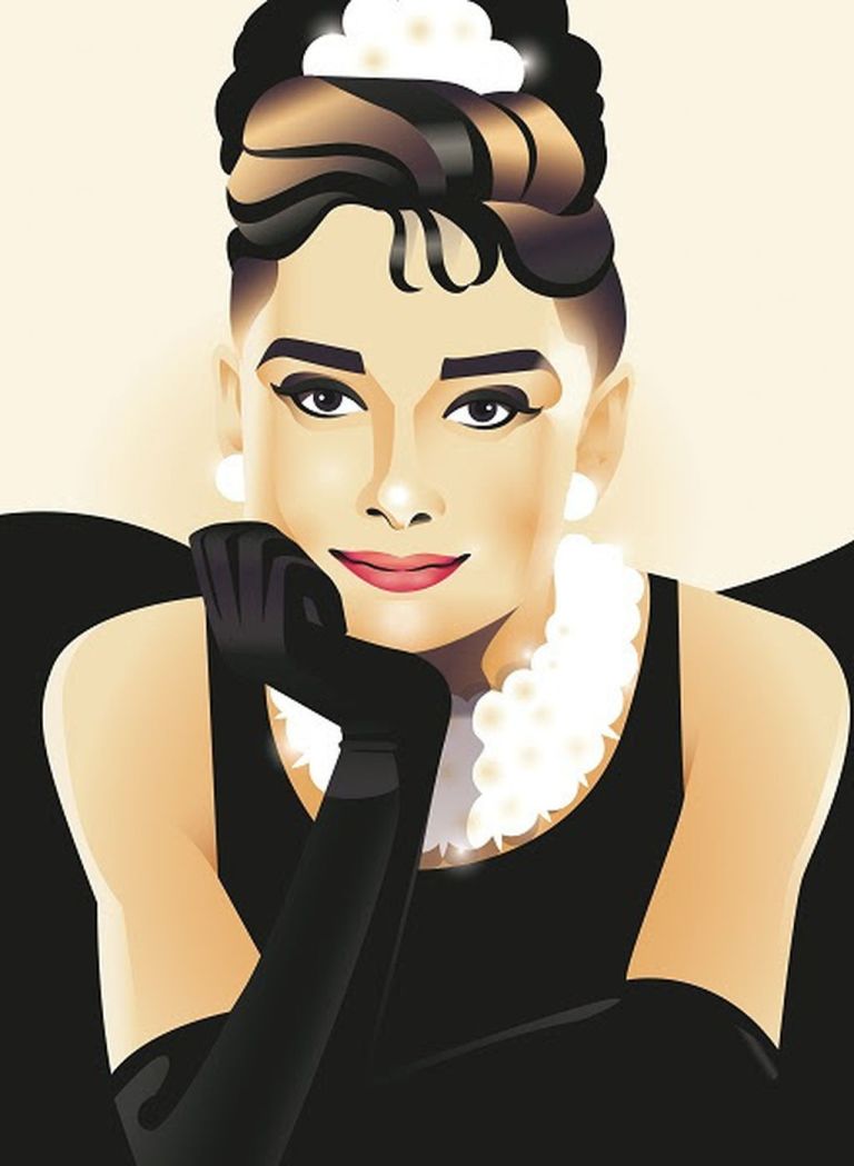 Audrey Hepburn (Illustration by Marta Signori)