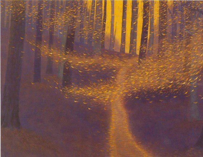 Kaii Higashiyama, Fallen Leaves Dancing in the Wind